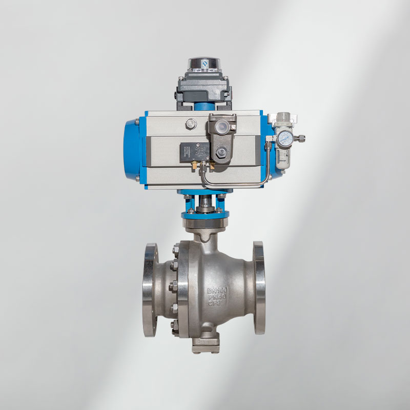 不鏽鋼固定球閥(氣動)