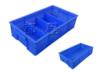 X264、264-1塑料（liào）周轉箱（可帶隔板） 